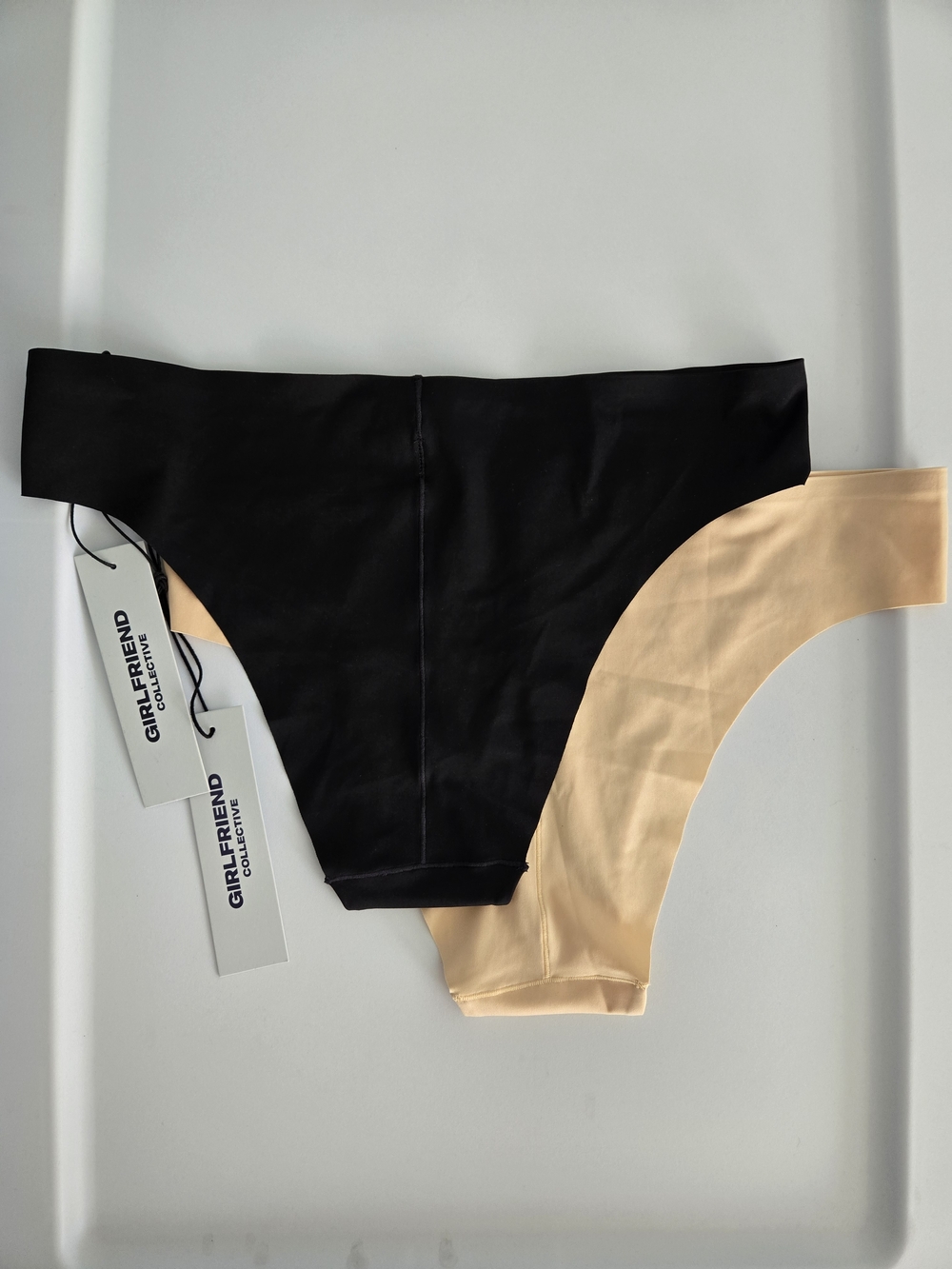 girlfriend collective Cheeky Hipster Briefs 2-piece Bundle Black & Nude